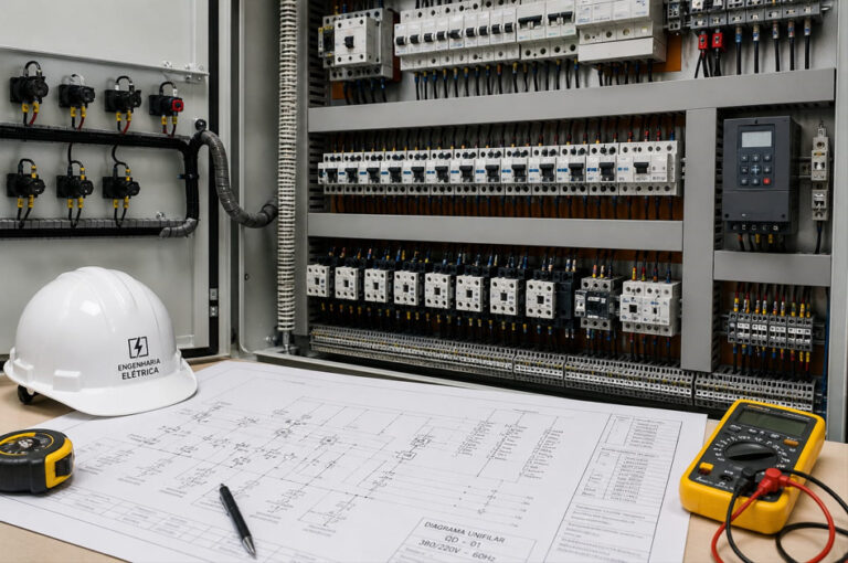 Painel elétrico e projeto técnico